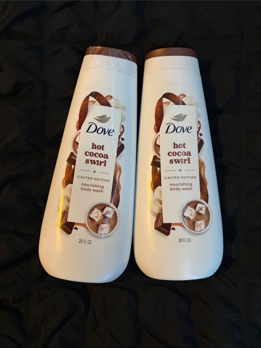 Dove Hot Cocoa Swirl Nourishing Body Wash - White/Brown